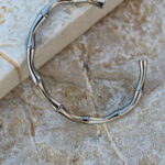 Bone Silver Βραχιόλι