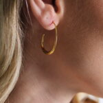 Ivory Gold Σκουλαρίκια